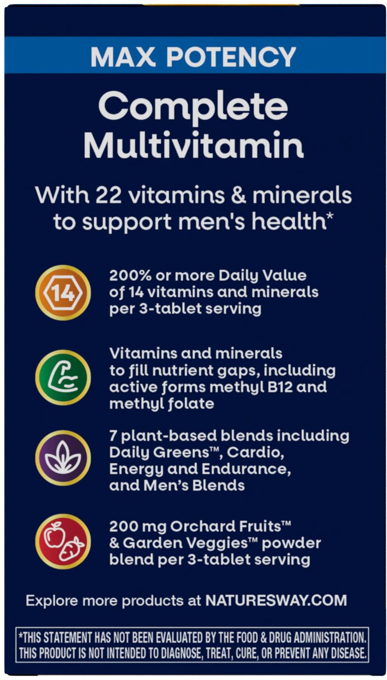 <{%MAIN4_15542%}>Nature's Way® | Alive!® Men's Max3 Daily Multivitamin