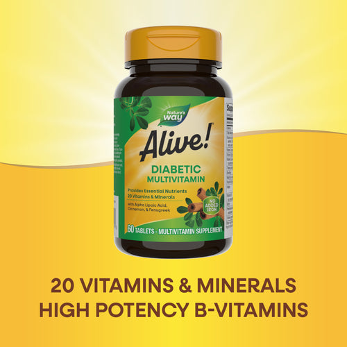 Nature's Way® | Alive!® Diabetic Multivitamin Sku:12371