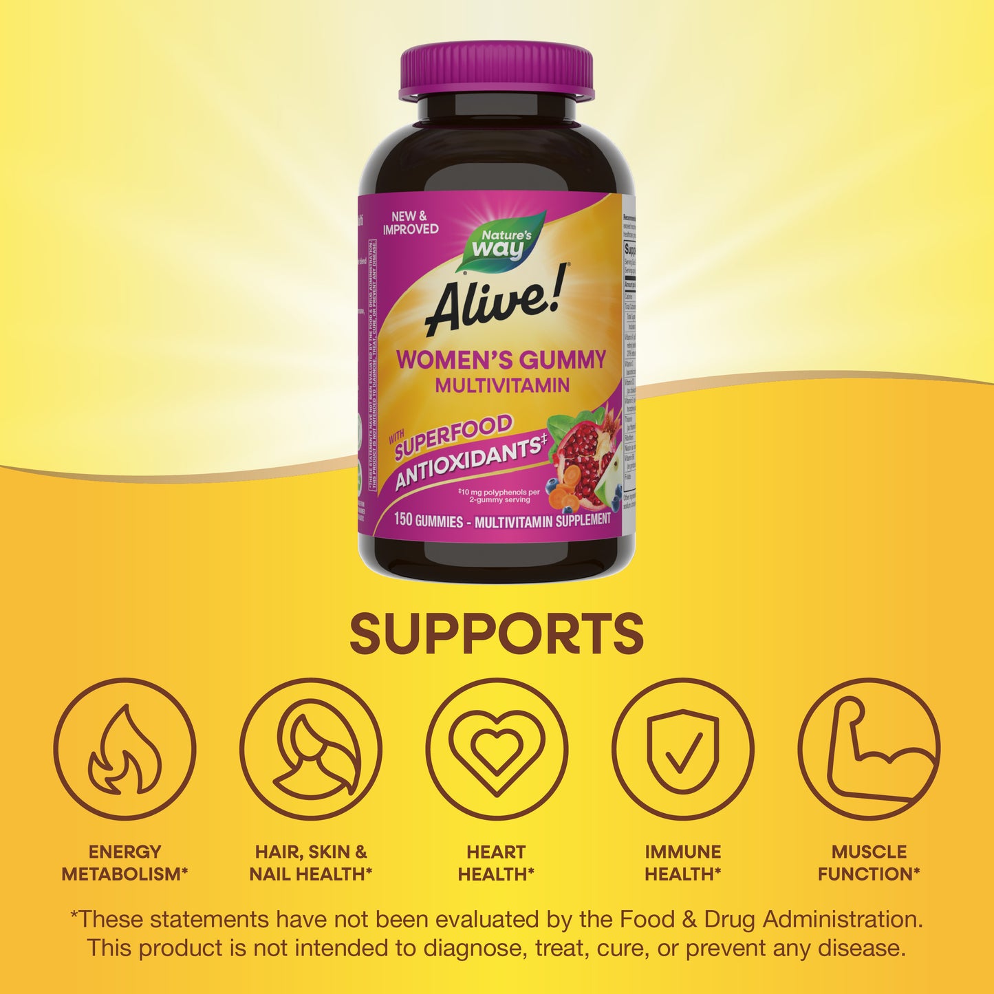 <{%MAIN5_14069%}>Nature's Way® | Alive!® Women's Gummy Multivitamin