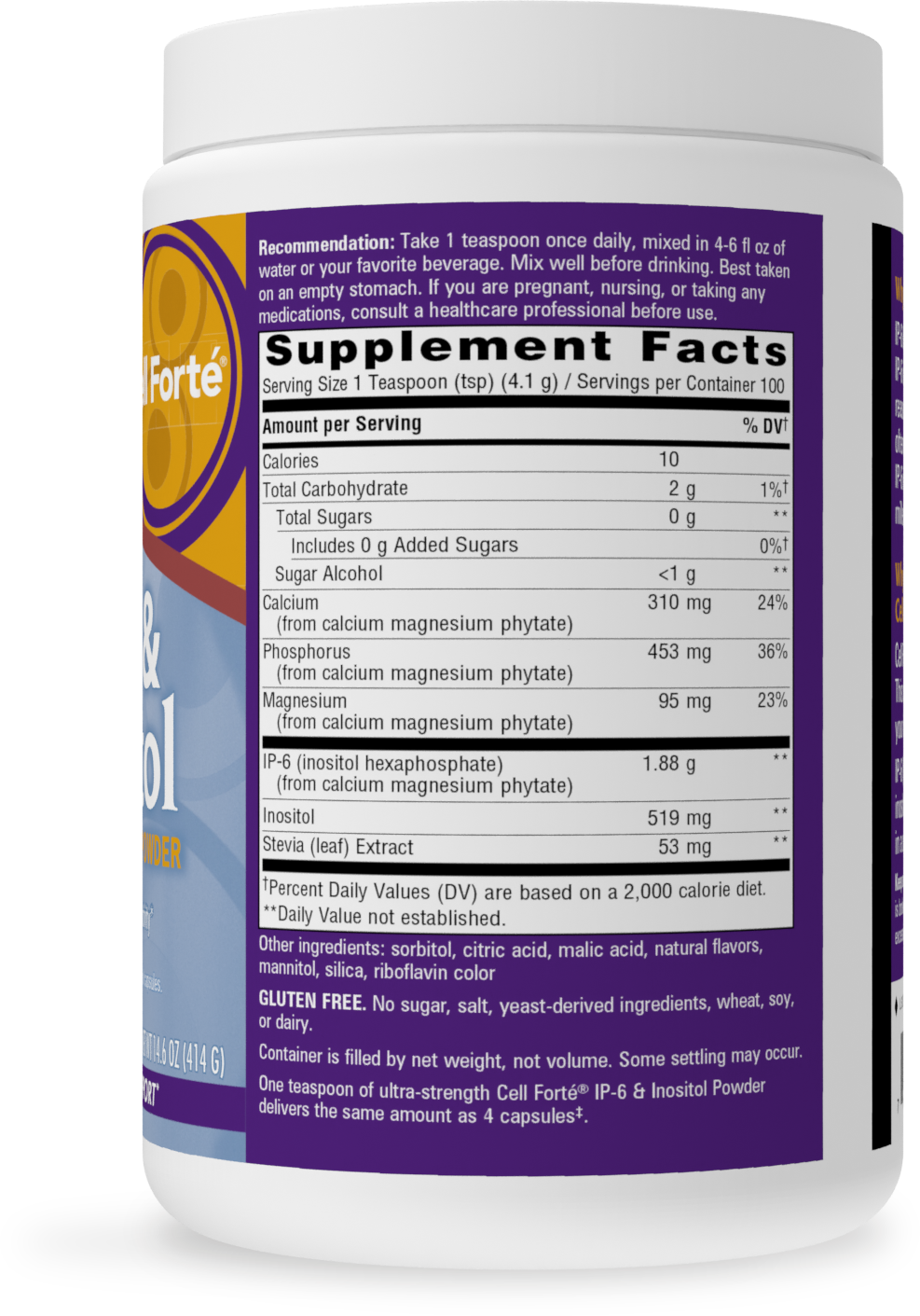 <{%MAIN1_05850%}>Nature's Way® | Cell Forté® IP-6 & Inositol Ultra-Strength‡ Powder