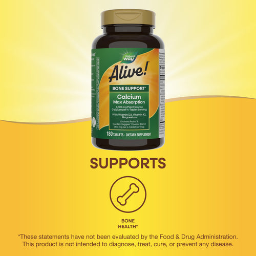 Nature's Way® | Alive!® Calcium Bone Support Sku:10501