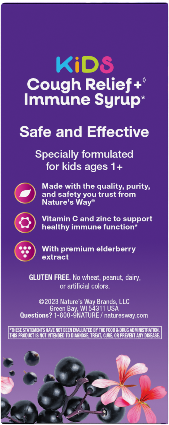 <{%MAIN5_13671%}>Nature's Way® | Sambucus Kids Cough Relief + Immune Syrup