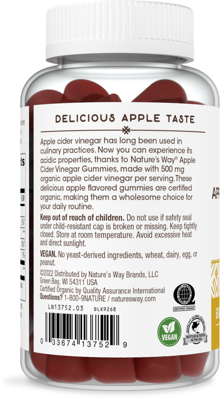 <{%MAIN2_13752%}>Nature's Way® | Organic Apple Cider Vinegar Gummies