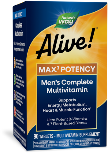 Natures's Way Alive!® Men’s Max3 Daily Multivitamin Sku:15542