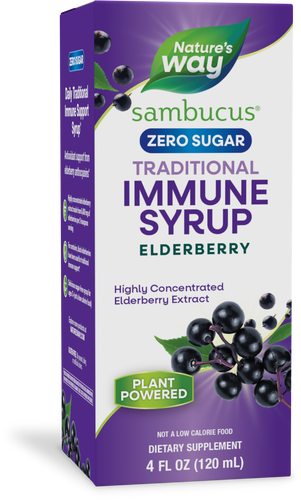 Natures's Way Sambucus Zero Sugar Traditional Immune Syrup Sku:6971