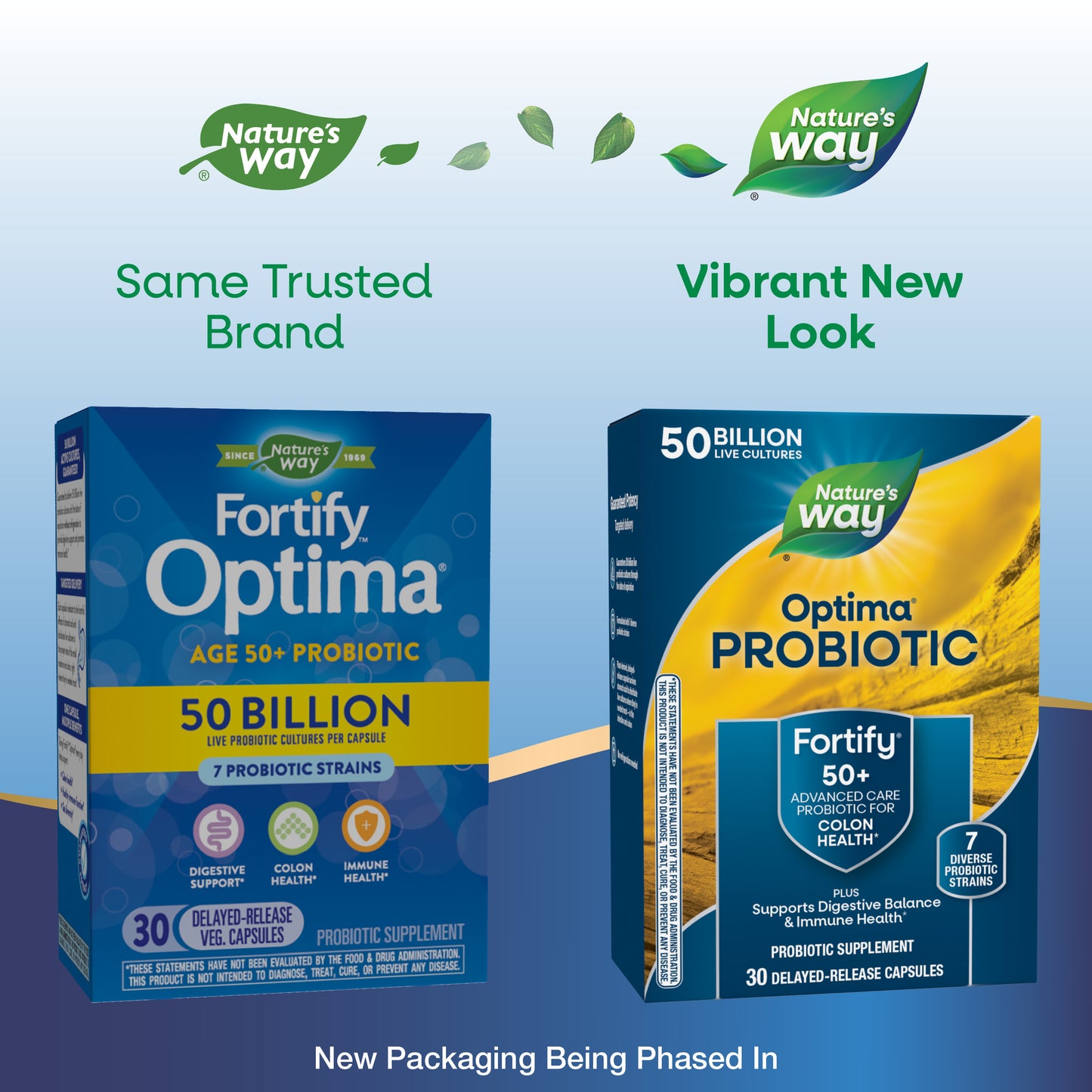 <{%MAIN1_10762%}>Nature's Way® | Fortify® Optima® Adult 50+ 50 Billion Probiotic