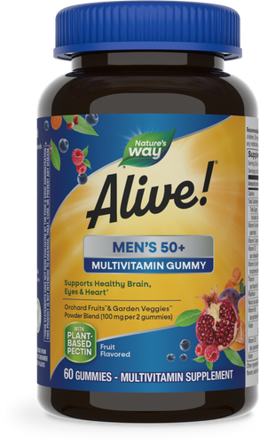 Natures's Way Alive!® Men’s 50+ Gummy Multivitamin Sku:15902