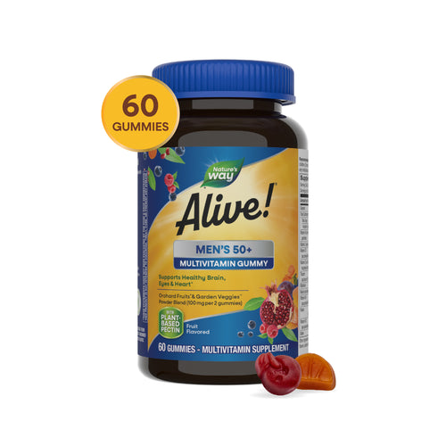 Nature's Way® | Alive!® Men's 50+ Gummy Multivitamin Sku:15902