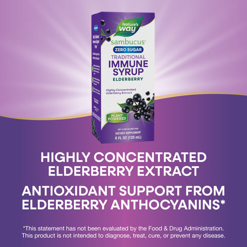 Nature's Way® | Sambucus Zero Sugar Traditional Immune Syrup Sku:6971