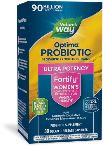 Natures's Way Fortify® Optima® Women’s Advanced Care 90 Billion Probiotic Sku:15859