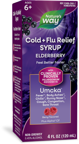 Natures's Way Umcka® Cold+Flu Elderberry Syrup Sku:15845