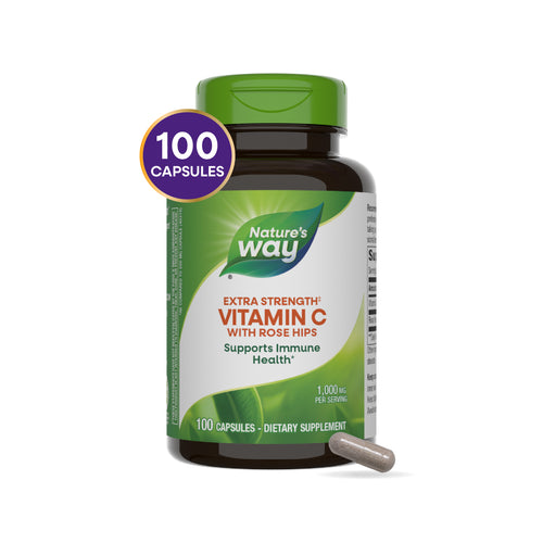 Nature's Way® | Vitamin C with Rose Hips Extra Strength‡ Sku:40312