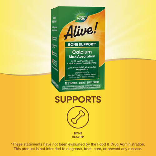 Nature's Way® | Alive!® Calcium Bone Support Sku:15839