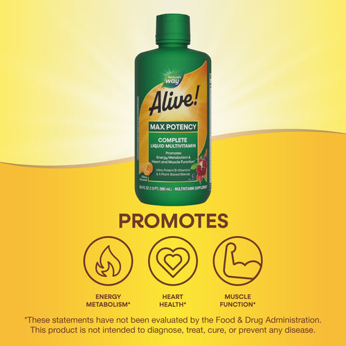 Nature's Way® | Alive!® Max Potency Liquid Multivitamin Sku:15395