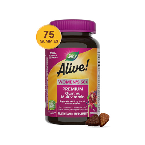 Nature's Way® | Alive!® Premium Women's 50+ Gummy Multivitamin Sku:15899