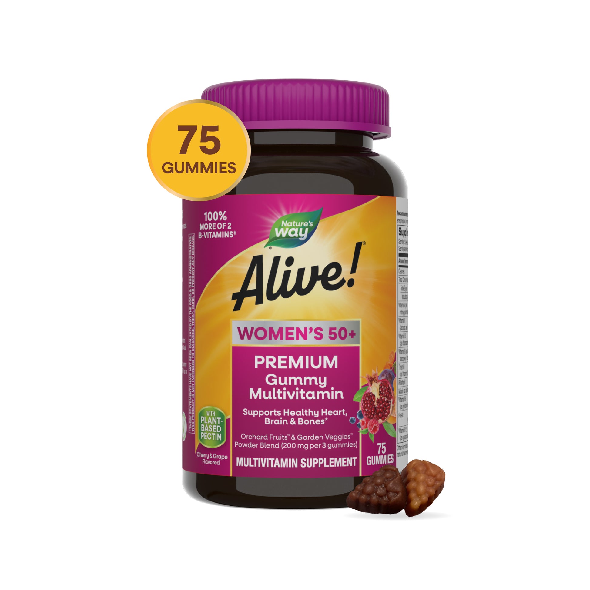 Nature's Way® | Alive!® Premium Women's 50+ Gummy Multivitamin