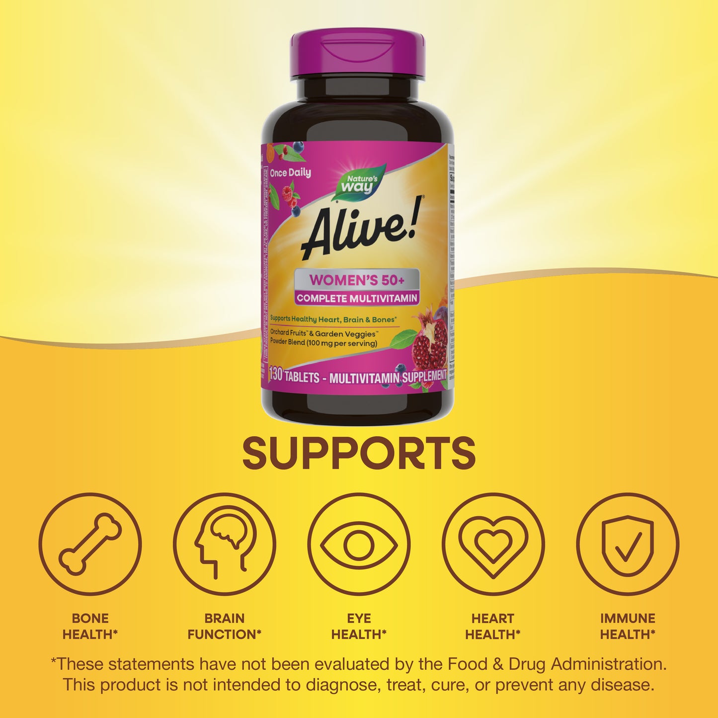 <{%MAIN5_14210%}>Nature's Way® | Alive!® Women's 50+ Complete Multivitamin