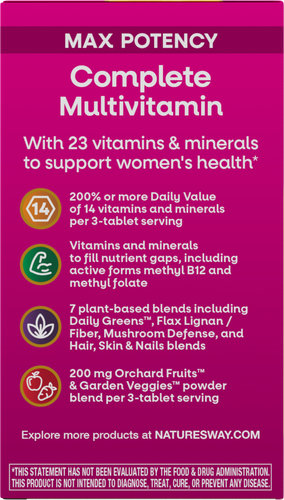 Nature's Way® | Alive!® Max3 Potency Women's Multivitamin Sku:15543