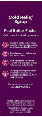 Nature's Way® | Umcka® ColdCare Syrup Sku:15793