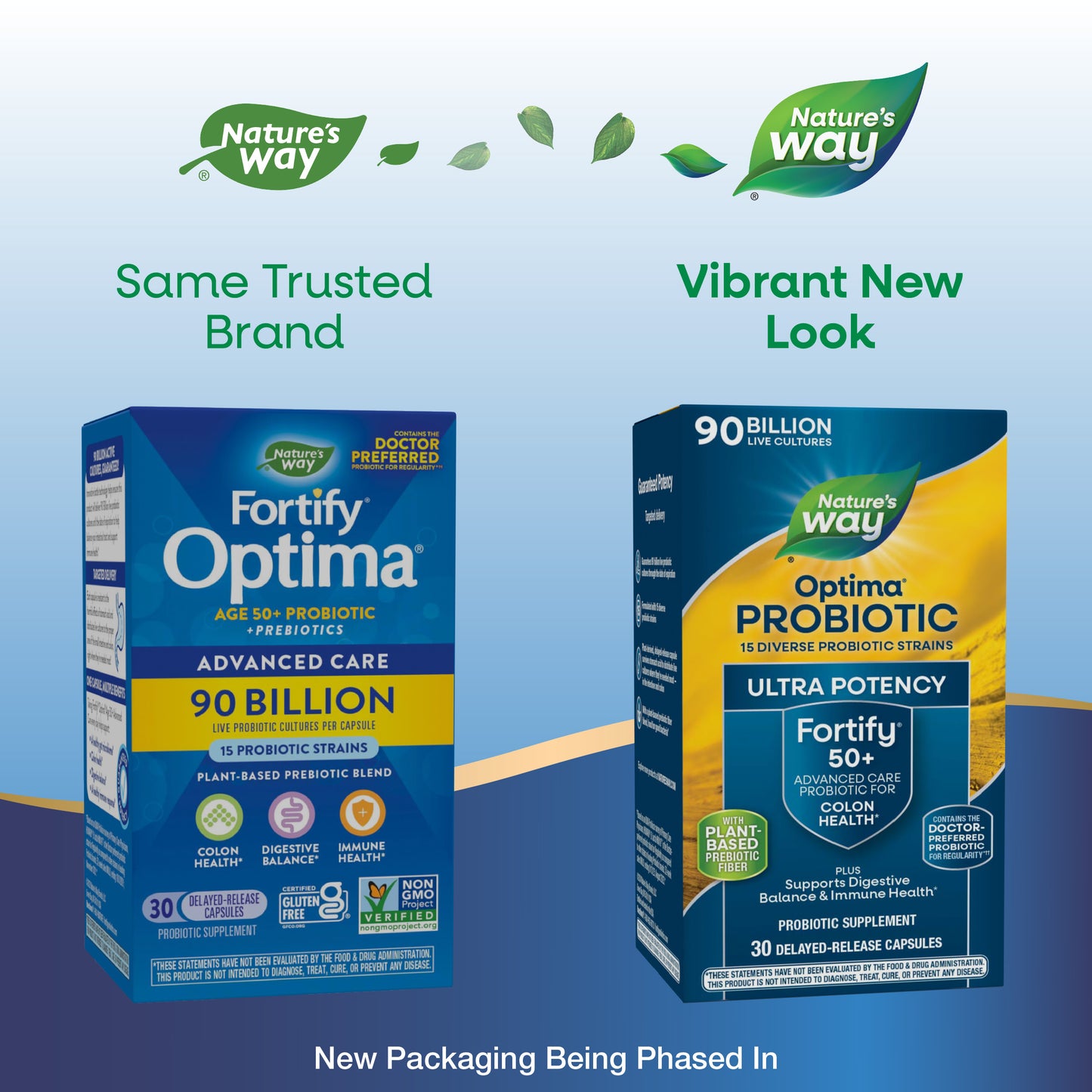 <{%MAIN1_15785%}>Nature's Way® | Fortify® Optima® Age 50+ Advanced Care 90 Billion Probiotic