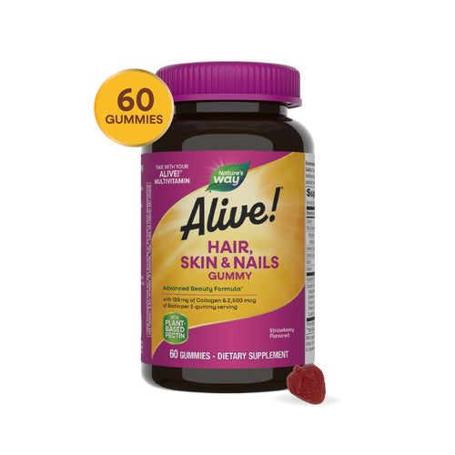 Nature's Way® | Alive!® Hair, Skin & Nails Gummies Sku:11534