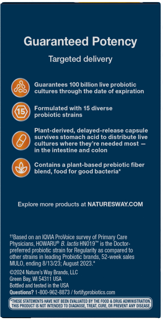 <{%MAIN5_15784%}>Nature's Way® | Fortify® Optima® 100 Billion Probiotic