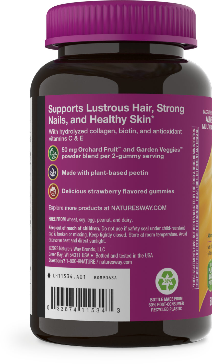 <{%MAIN4_11534%}>Nature's Way® | Alive!® Hair, Skin & Nails Gummies