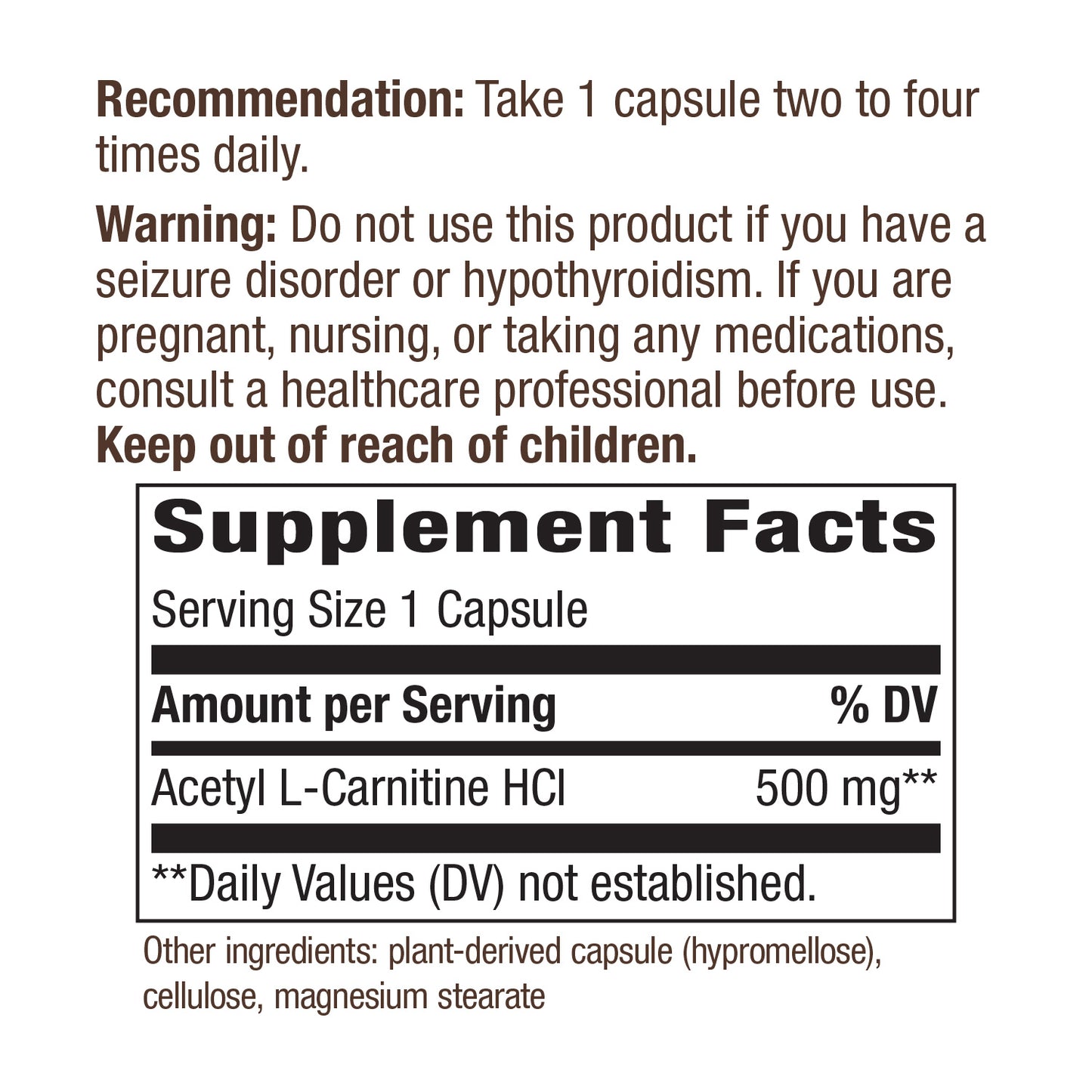 <{%MAIN8_15663%}>Nature's Way® | Acetyl L-Carnitine-Last Chance¹