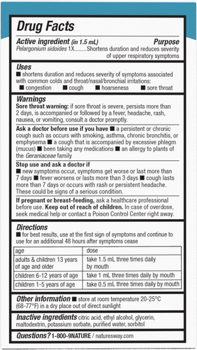 Nature's Way® | Umcka® ColdCare Alcohol-Free Drops Sku:15271