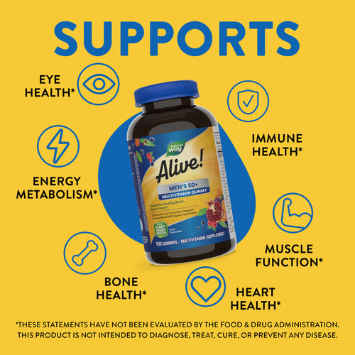 Nature's Way® | Alive!® Men's 50+ Gummy Multivitamin Sku:14067