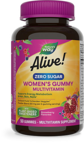 Natures's Way Alive!® Zero Sugar Women's Gummy Multivitamin Sku:14618