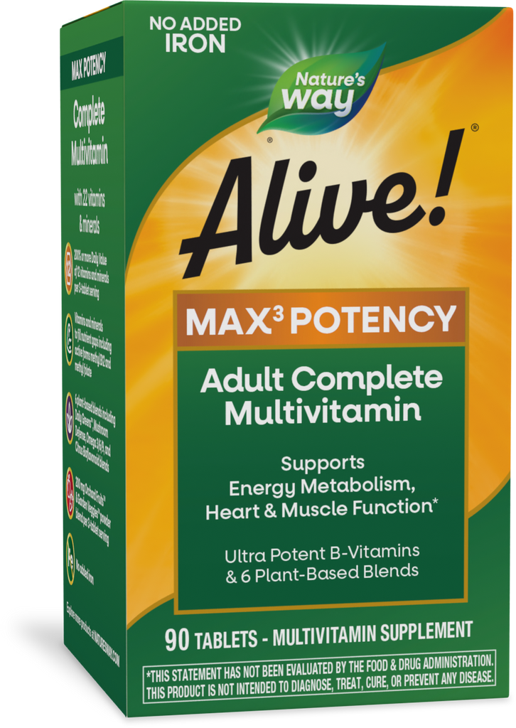Alive!® Max3 Daily Multivitamin Without Iron