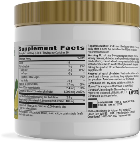 Nature's Way® | Weight Manager Drink Mix Powder - right side of pack Sku:14989