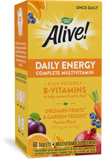 <{%MAIN1_60192%}>Nature's Way® | Alive!® Daily Energy Complete Multivitamin