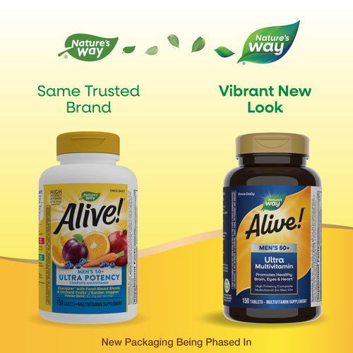 Nature's Way® | Alive!® Men's 50+ Ultra Multivitamin Sku:13940