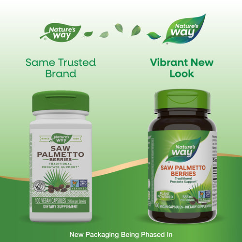 Saw Palmetto Berries - package updates old to new Sku:16750