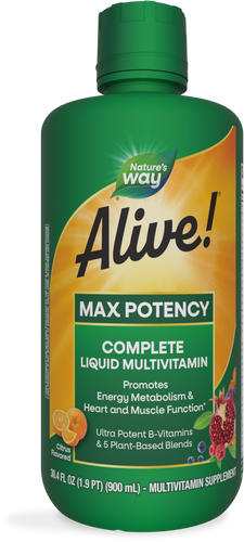 Natures's Way Alive!® Max Potency Liquid Multivitamin Sku:15395