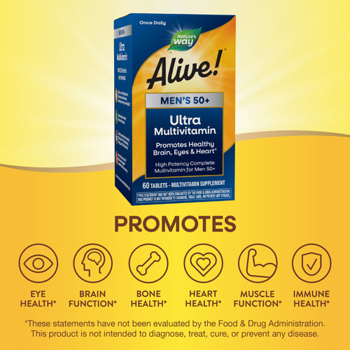 Nature's Way® | Alive!® Men's 50+ Ultra Multivitamin Sku:15691