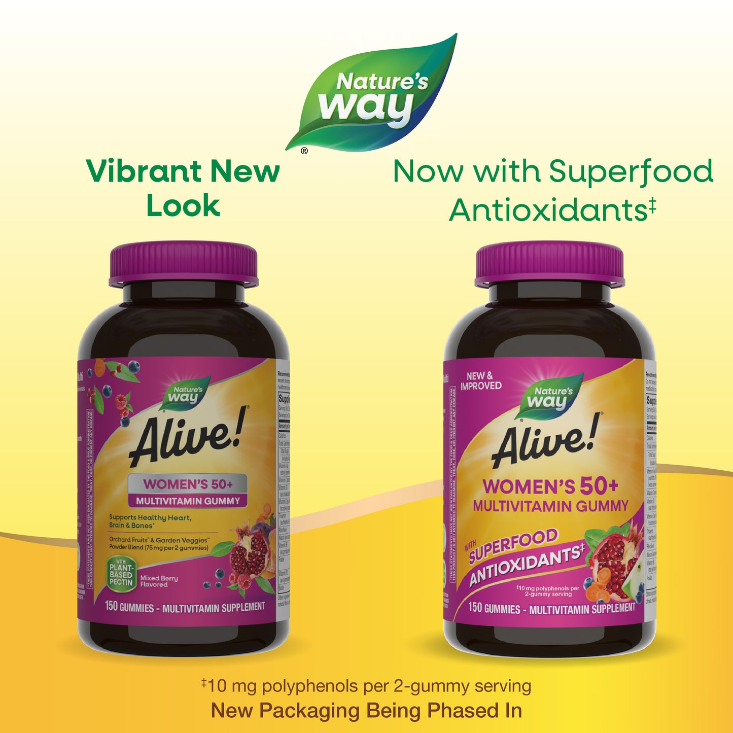 <{%MAIN1_14068%}>Nature's Way® | Alive!® Women's 50+ Gummy Multivitamin