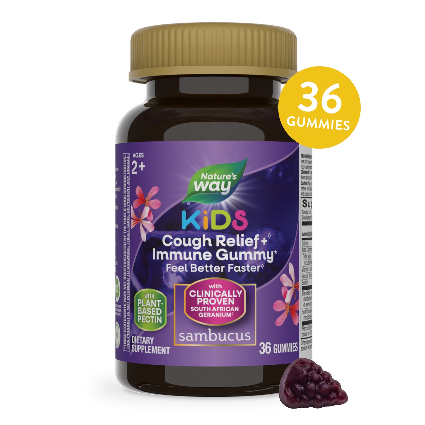 <{%MAIN7_13676%}>Nature's Way® | Sambucus Kids Cough Relief + Immune Gummies