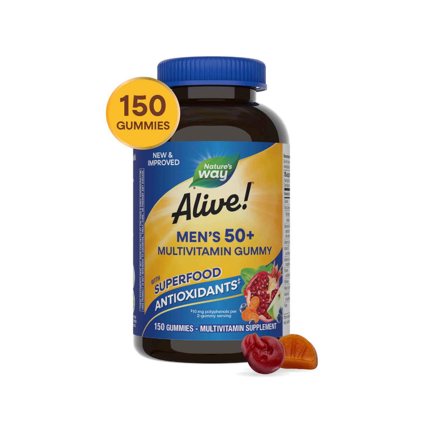 <{%MAIN7_14067%}>Nature's Way® | Alive!® Men's 50+ Gummy Multivitamin