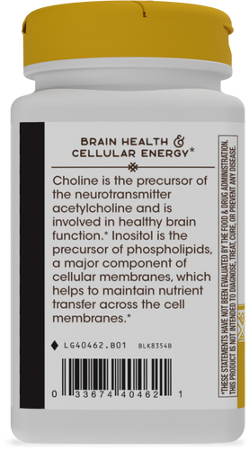 Choline & Inositol - left side of pack Sku:40462