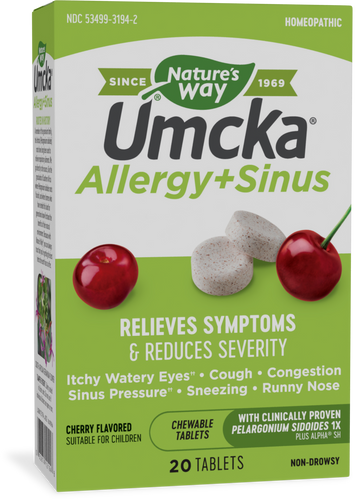 Natures's Way Umcka® Allergy+Sinus Chewables Sku:12194