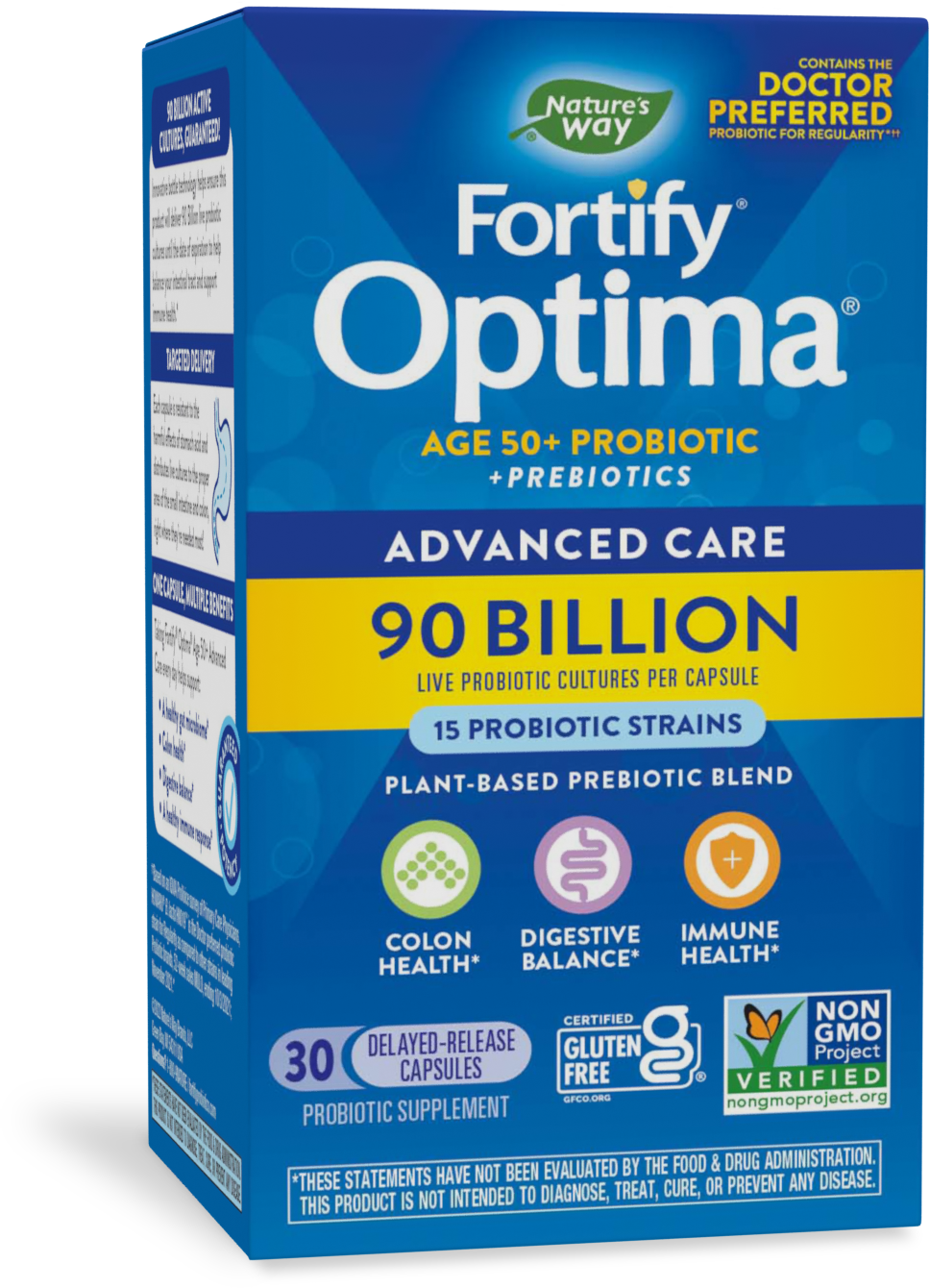Fortify® Optima® Age 50+ Advanced Care 90 Billion Probiotic + Prebiotics