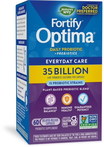 Natures's Way Fortify® Optima® 35 Billion Probiotic + Prebiotic Sku:15653