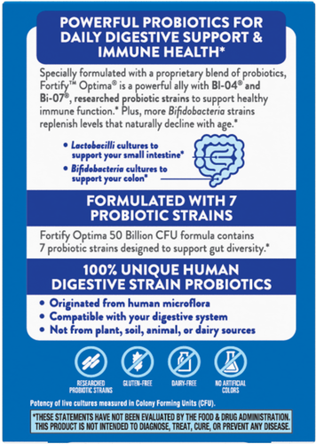 Nature's Way® | Fortify® Optima® Adult 50+ 50 Billion Probiotic Sku:10762