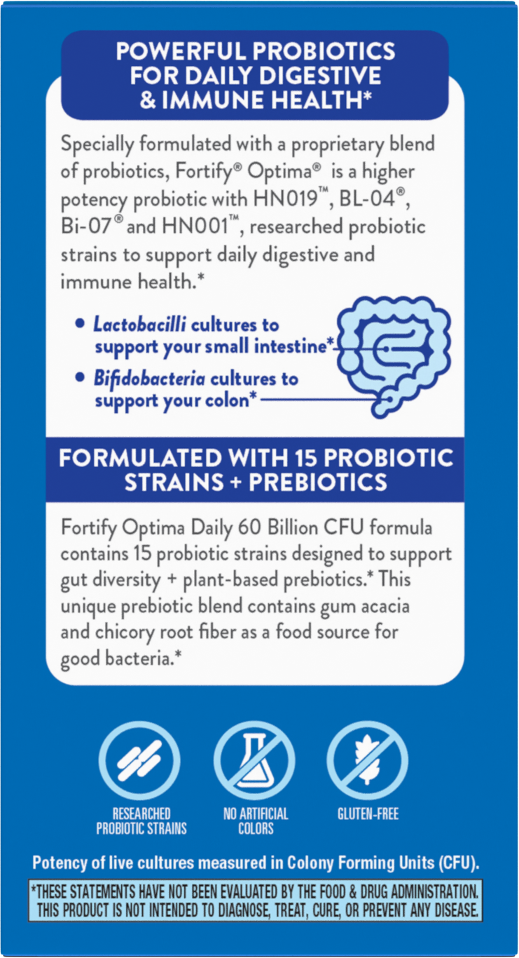 Nature's Way® | Fortify® Optima® Advanced Care 60 Billion Probiotic + Prebiotics